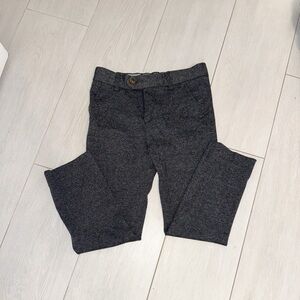 Boys Appaman Gray /black suit Trousers micro plaid 8
